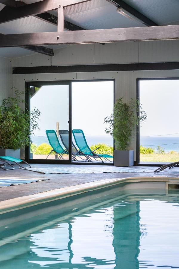 La Metairie-Du-Vauhariot - Vue Mer Et Mont Saint Michel - Piscine Chauffee - Acces Gr34 Cancale Kültér fotó