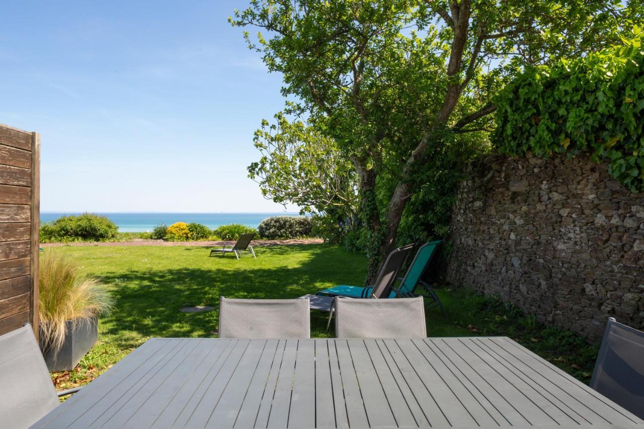 La Metairie-Du-Vauhariot - Vue Mer Et Mont Saint Michel - Piscine Chauffee - Acces Gr34 Cancale Kültér fotó