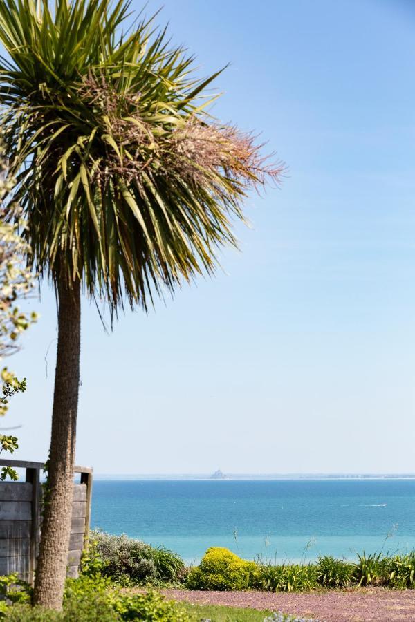 La Metairie-Du-Vauhariot - Vue Mer Et Mont Saint Michel - Piscine Chauffee - Acces Gr34 Cancale Kültér fotó