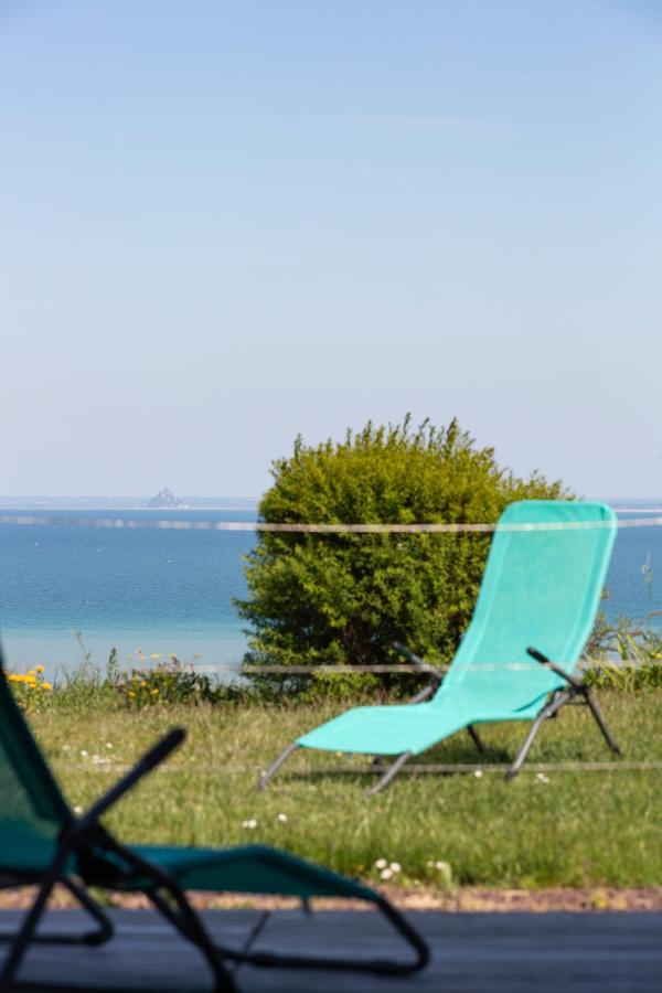 La Metairie-Du-Vauhariot - Vue Mer Et Mont Saint Michel - Piscine Chauffee - Acces Gr34 Cancale Kültér fotó