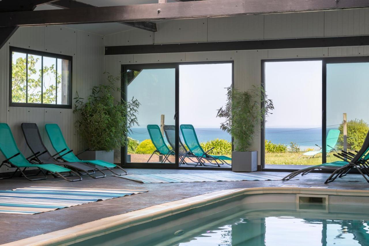 La Metairie-Du-Vauhariot - Vue Mer Et Mont Saint Michel - Piscine Chauffee - Acces Gr34 Cancale Kültér fotó